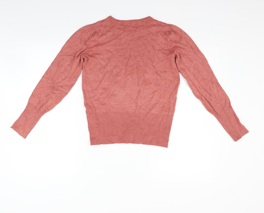 Marks and Spencer Womens Red Pullover Jumper Size 8