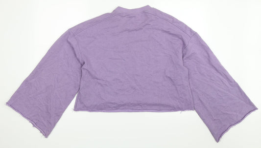 H&M Womens Purple Pullover Sweatshirt Size 36
