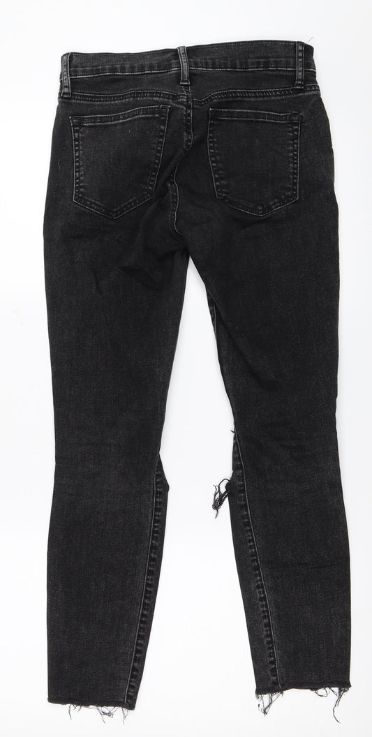 Gap Womens Black Denim Skinny Jeans Size 26 in L26 in