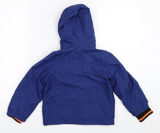 Primark Boys Blue Basic Coat Coat Size 4XL