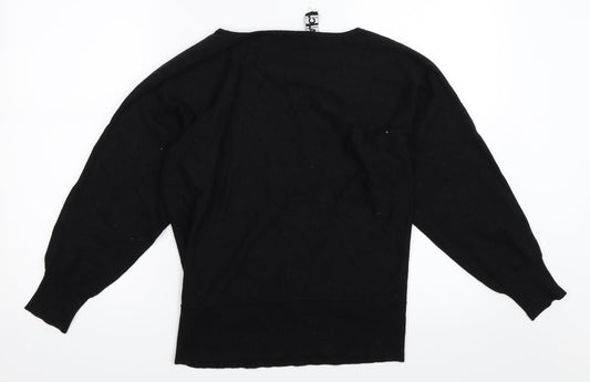 J.A.C. Womens Black Pullover Jumper Size 12