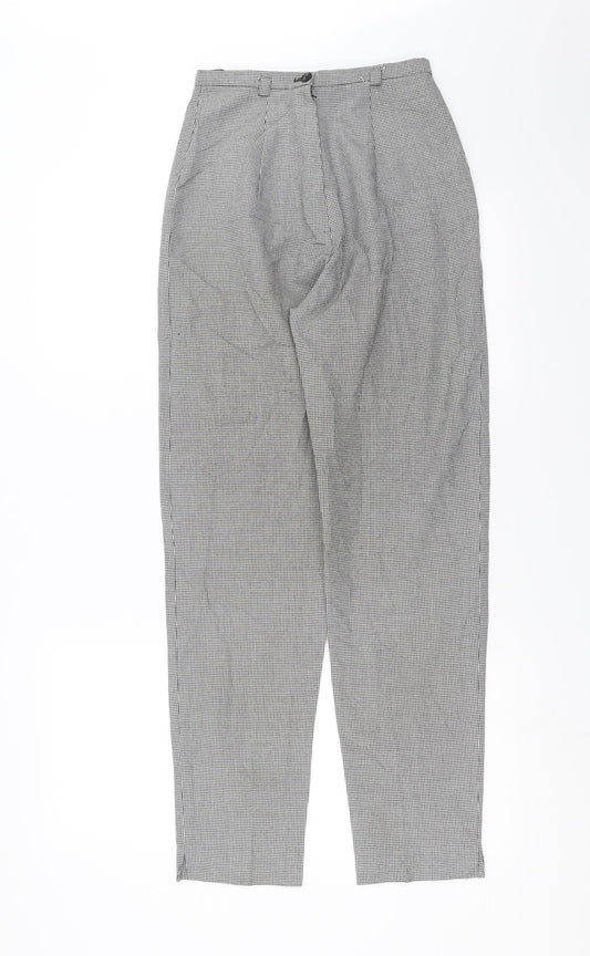 Dorothy Perkins Womens Black Houndstooth Trousers Size 8 L28 in