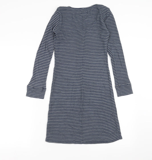Hollister Womens Blue Striped Jumper Dress Size XS