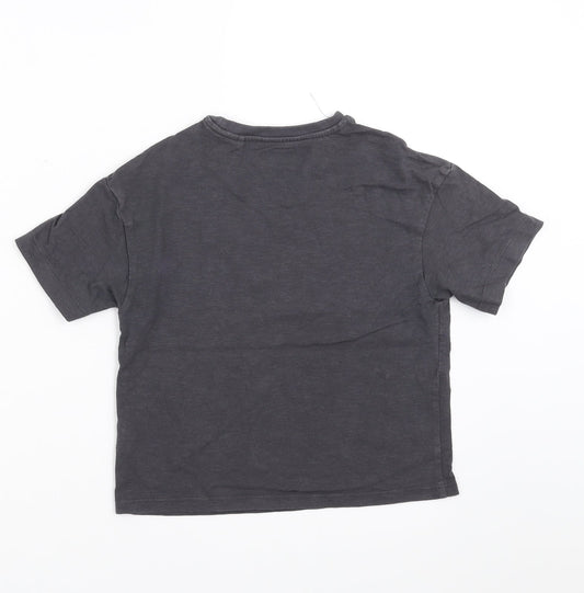 NEXT Girls Grey Basic T-Shirt Size 6 Years - mermaid off duty