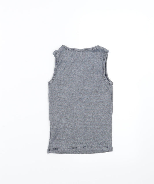 george & martha Boys Blue Striped Basic Tank Size 4-5 Years