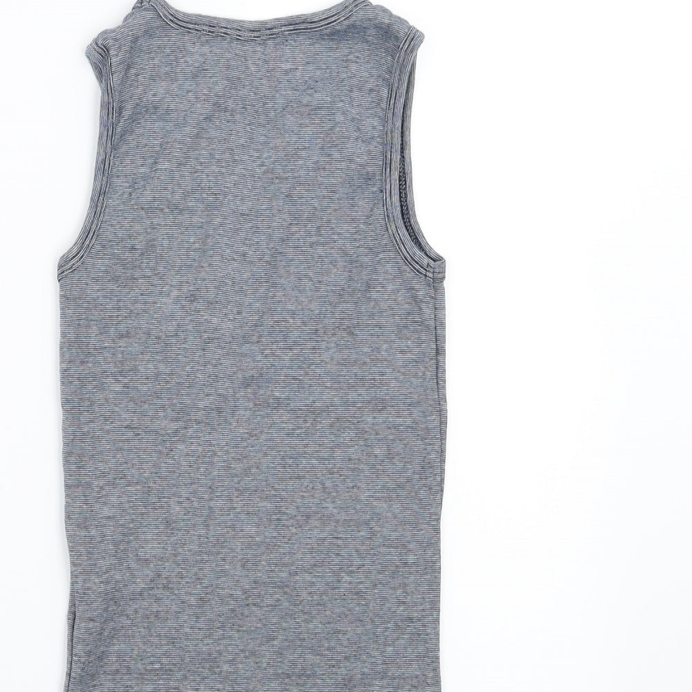 george & martha Boys Blue Striped Basic Tank Size 4-5 Years
