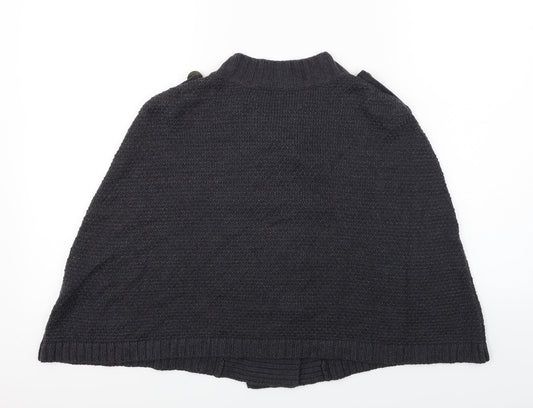 smudge Womens Grey Wrap Jumper Size L