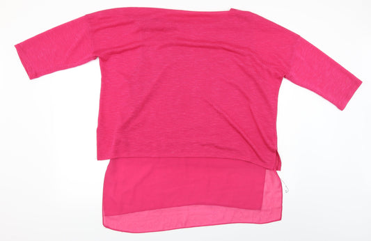 Preworn Womens Pink Pullover Jumper Size L