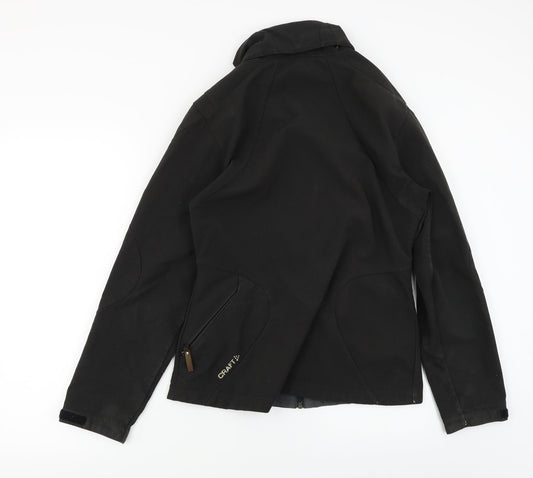 CRAFT Womens Black Jacket Coat Size 8