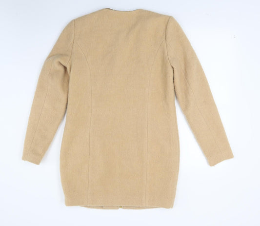 fasion union Womens Beige Overcoat Coat Size 8