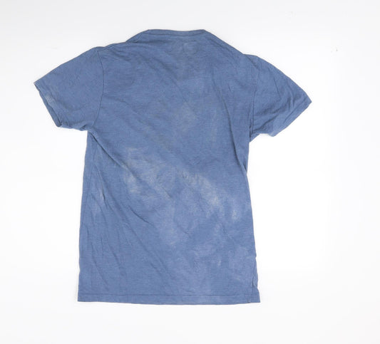 Ceader wood state Womens Blue Basic T-Shirt Size XS - Colorado