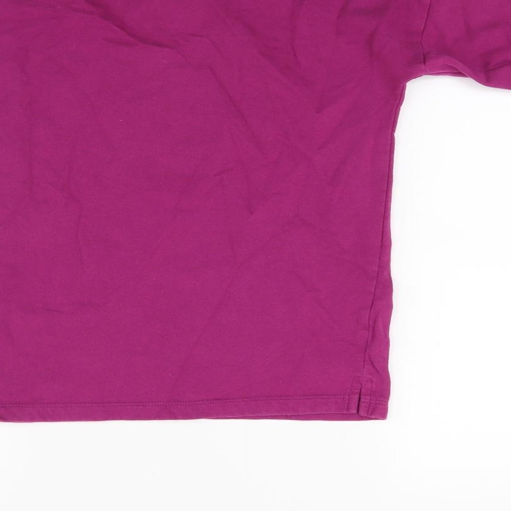 M&Co Girls Purple Pullover Sweatshirt Size 5-6 Years - Fox Print