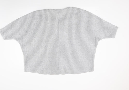 New Look Womens Grey Knit Pullover Jumper Size L