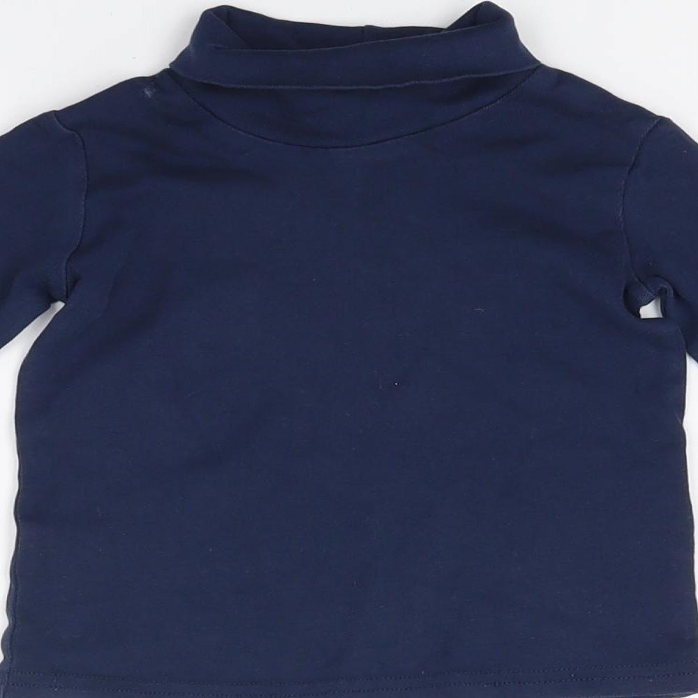 H&M Girls Blue Pullover Jumper Size 2 Years