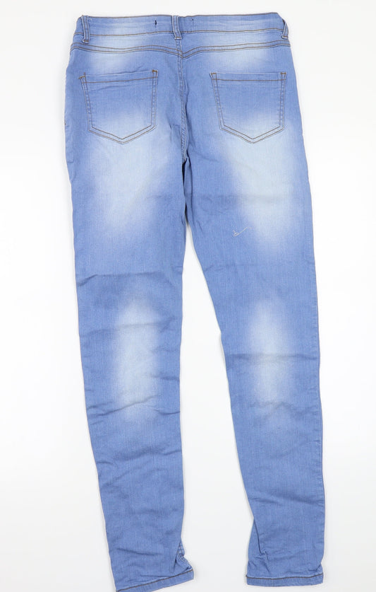 Select Womens Blue Straight Jeans Size 12 L28 in