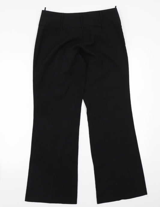Evie Womens Black Trousers Size 12 L29 in