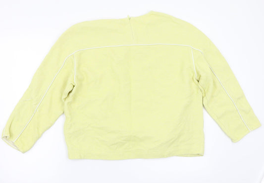Preworn Womens Yellow Basic T-Shirt Size S