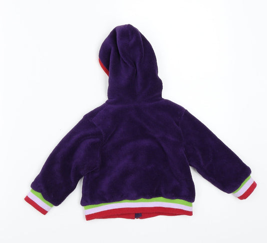 name it Girls Purple Jacket Coat Size 6-9 Months