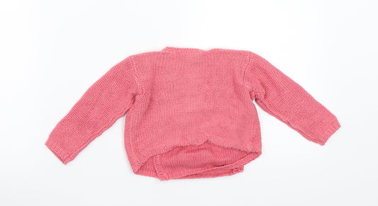Bonds Girls Pink Cardigan Jumper Size 0-3 Months