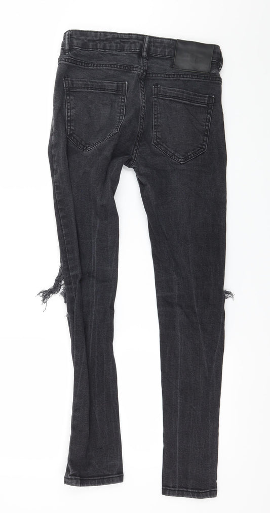 Denim & Co. Mens Grey Denim Skinny Jeans Size 26 in L30 in