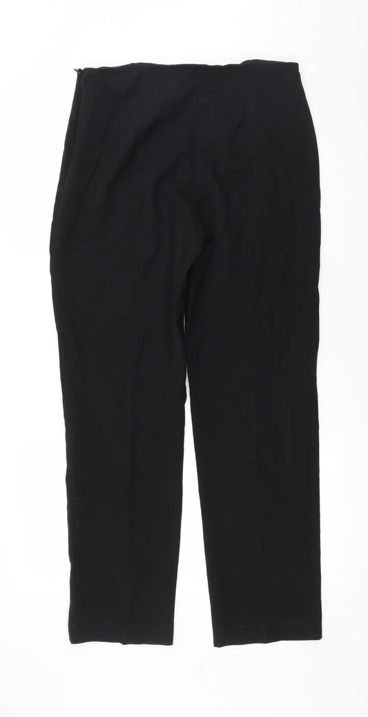 Marks and Spencer Womens Black Trousers Size 12 L30 in