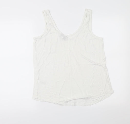 NEXT Womens White Basic Tank Size 14