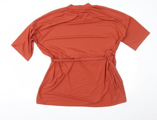 Urban Bliss Womens Brown Tunic Blouse Size L