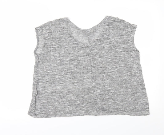 Miss Selfridge Womens Grey Pullover Jumper Size 6