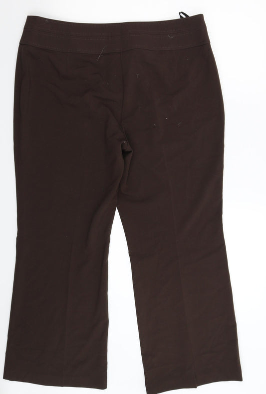 Marks and Spencer Womens Grey Dress Pants Trousers Size 16 L29 in