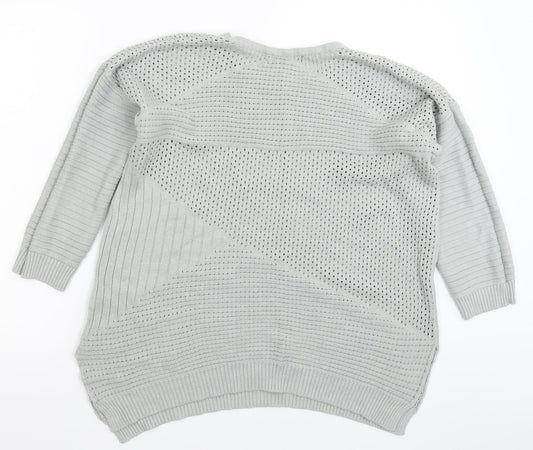 Select Womens Grey Knit Pullover Jumper Size 14