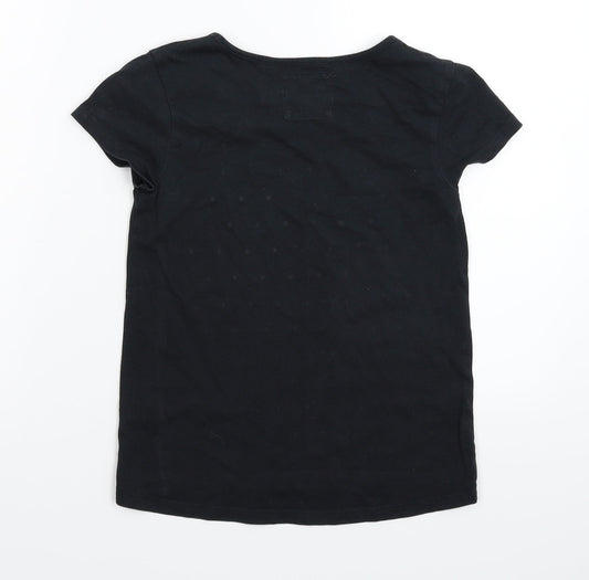 TU Girls Black Basic T-Shirt Size S