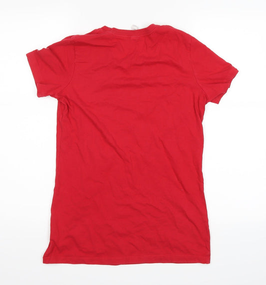 Bella Womens Red Basic T-Shirt Size L