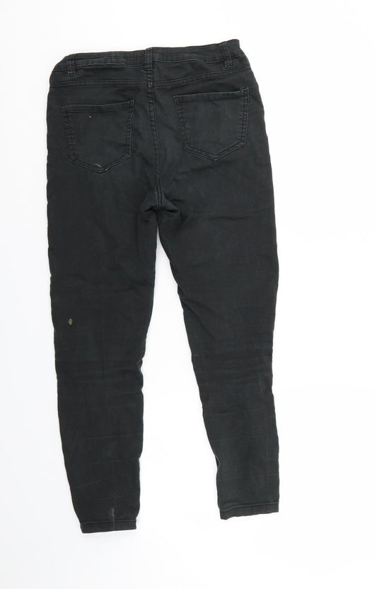New Look Womens Black Denim Tapered Jeans Size 10 L26 in
