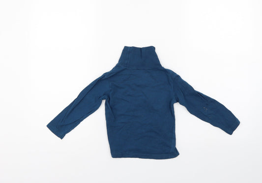 Qtee Girls Blue Pullover Jumper Size 2-3 Years
