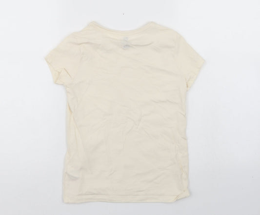 BE Girls Ivory Basic T-Shirt Size 9-10 Years