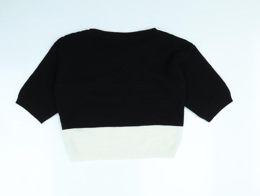 New Look Womens Black Pullover Jumper Size 8