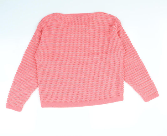 Sweater Shop Womens Pink Pullover Jumper Size L