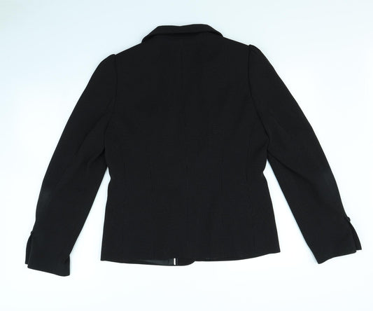PLanet Womens Black Polka Dot Jacket Size 12 - shoulder pads