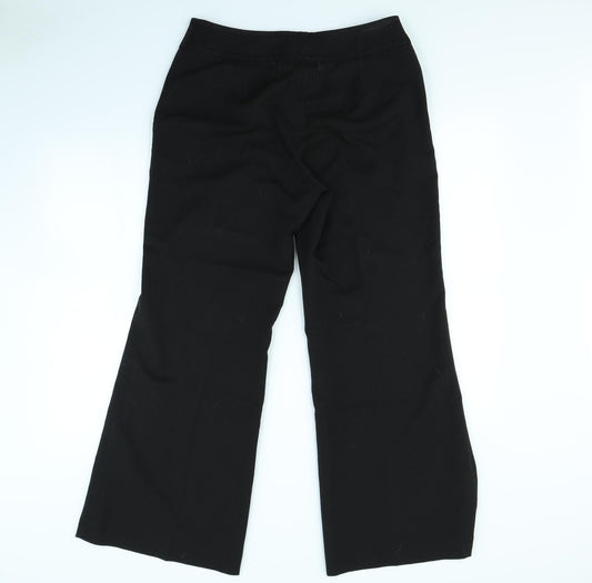 Wallis Womens Black Dress Pants Trousers Size 12 L30 in