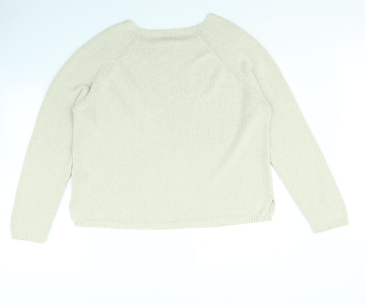 Essential Womens Beige Pullover Jumper Size 14