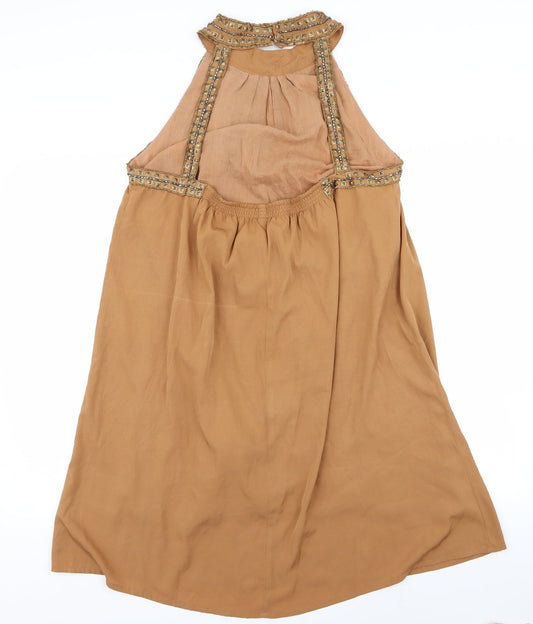 Preworn Womens Brown A-Line Size 32