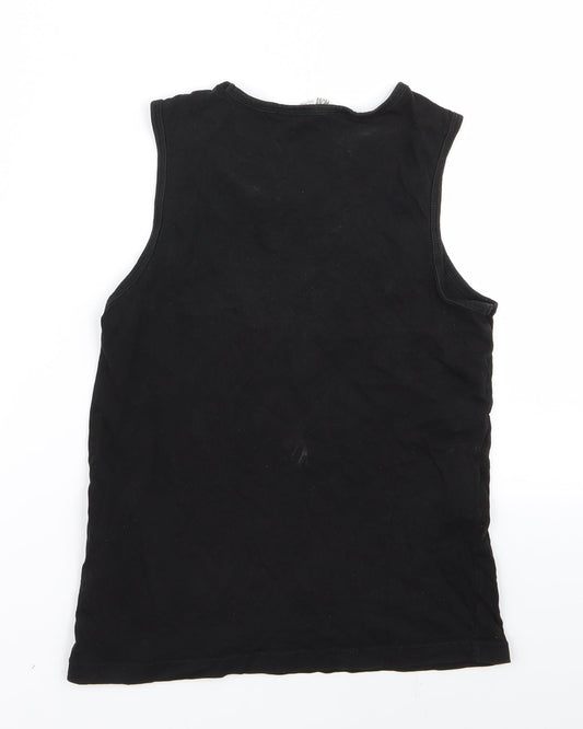 H&M Girls Black Basic Tank Size 10 Years