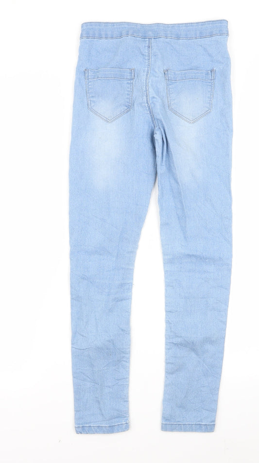 Preworn Womens Blue Skinny Jeans Size 12 L25 in