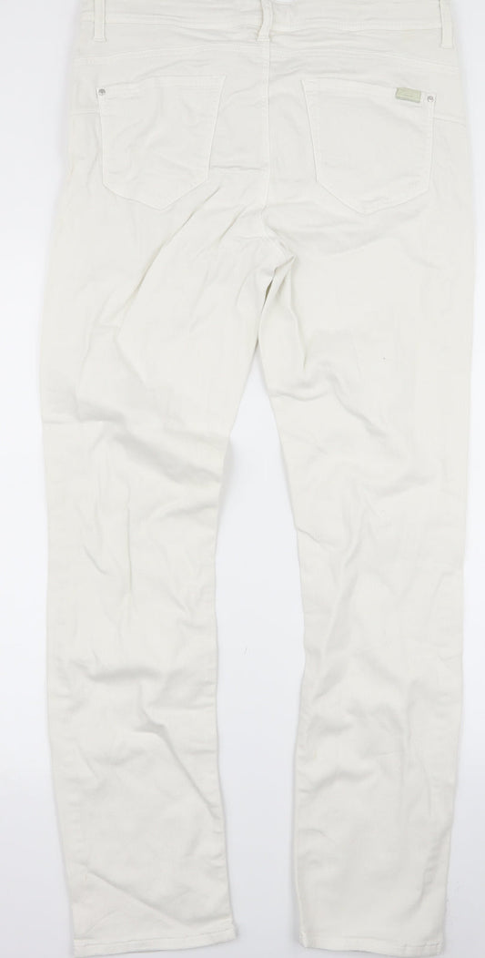 Preworn Womens White Skinny Jeans Size 32 L28 in