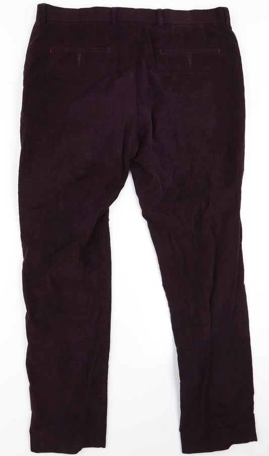 Preworn Womens Purple Trousers Size 36 L28 in - v