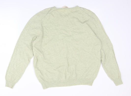 EWM Womens Green Pullover Jumper Size XL
