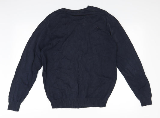 Peter Gribby Mens Blue Pullover Jumper Size M