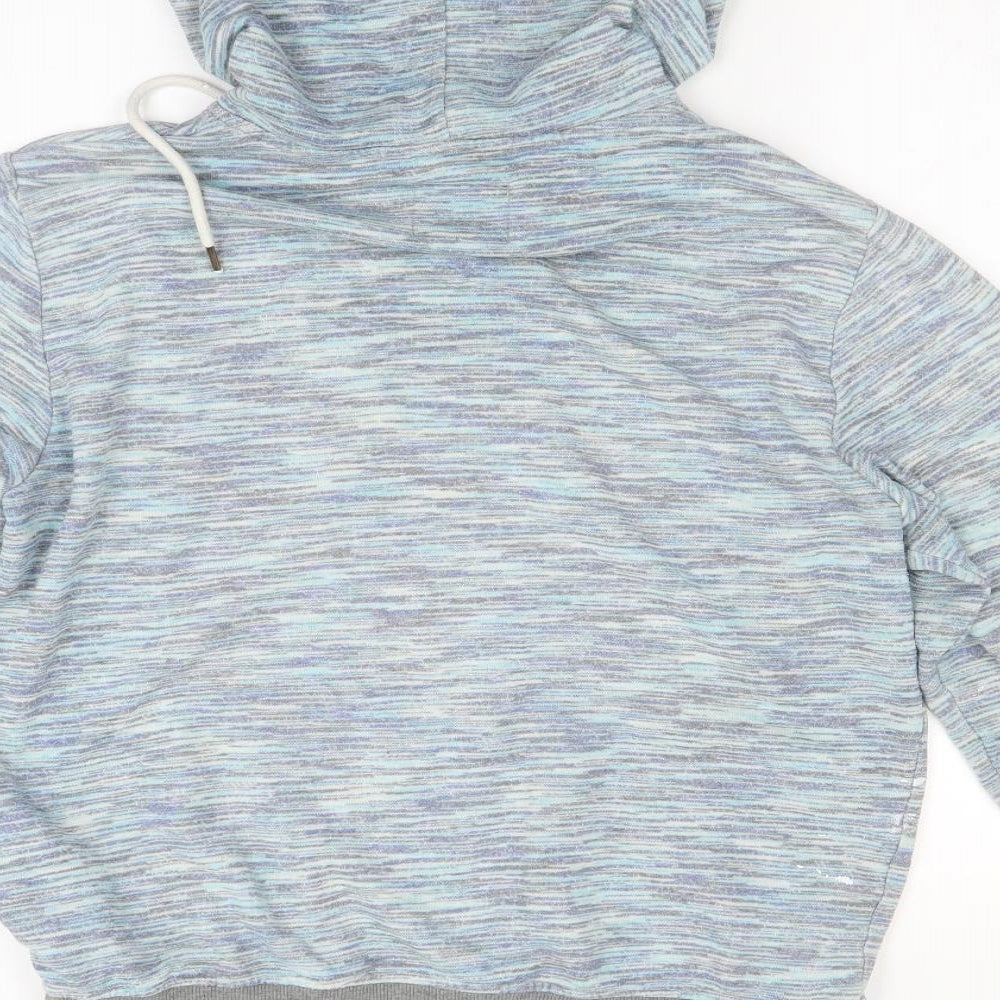 Cedar Wood State Mens Blue Full Zip Hoodie Size M