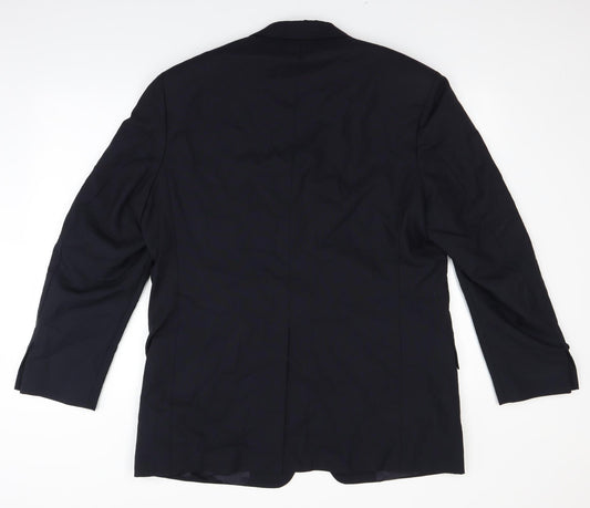 Preworn Mens Blue Jacket Suit Jacket Size 44