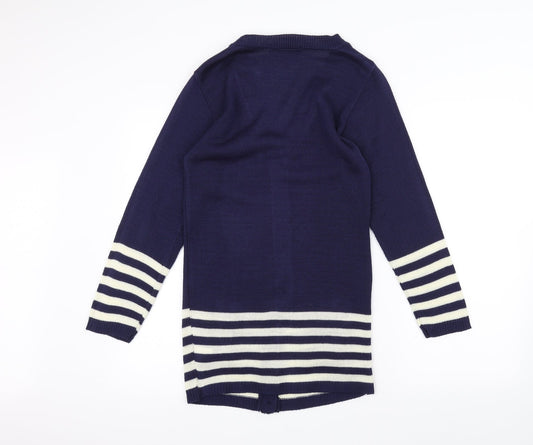 QED London Womens Blue Cardigan Jumper Size 8